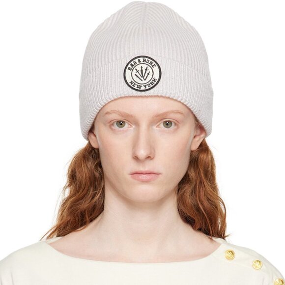 rag & bone Ivory Cream Charlie Beanie - NEW - Picture 1 of 3